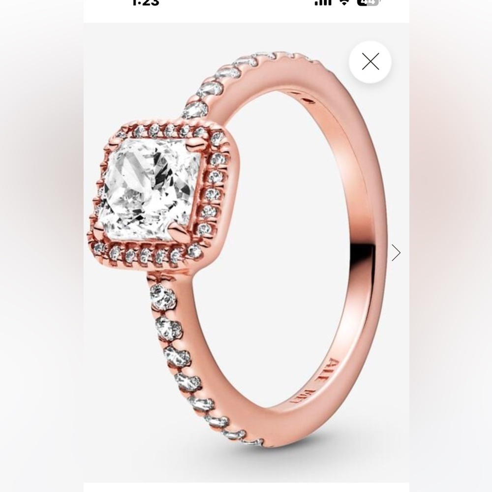 Pandora rose halo ring